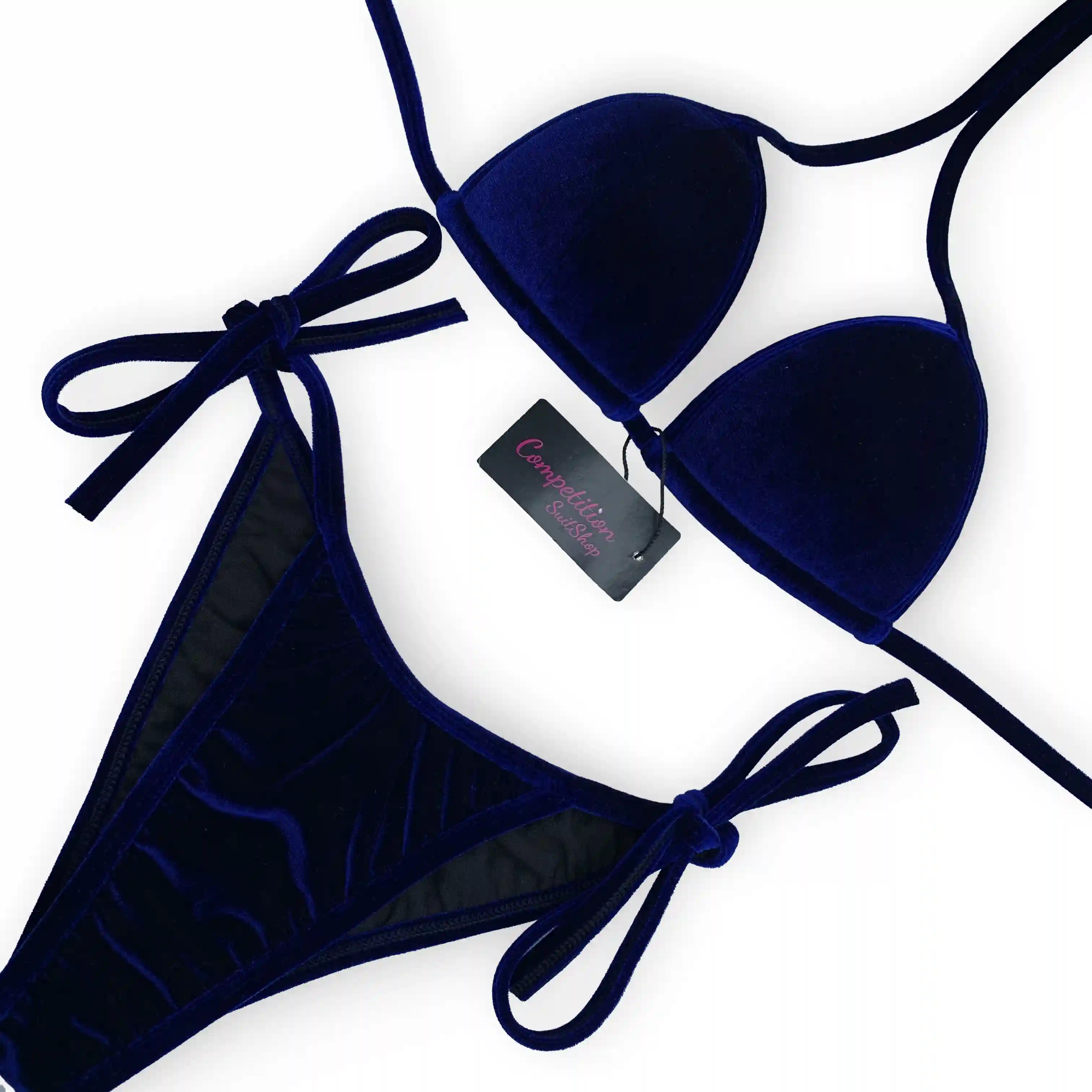 Navy Blue Velvet Practice Bikini